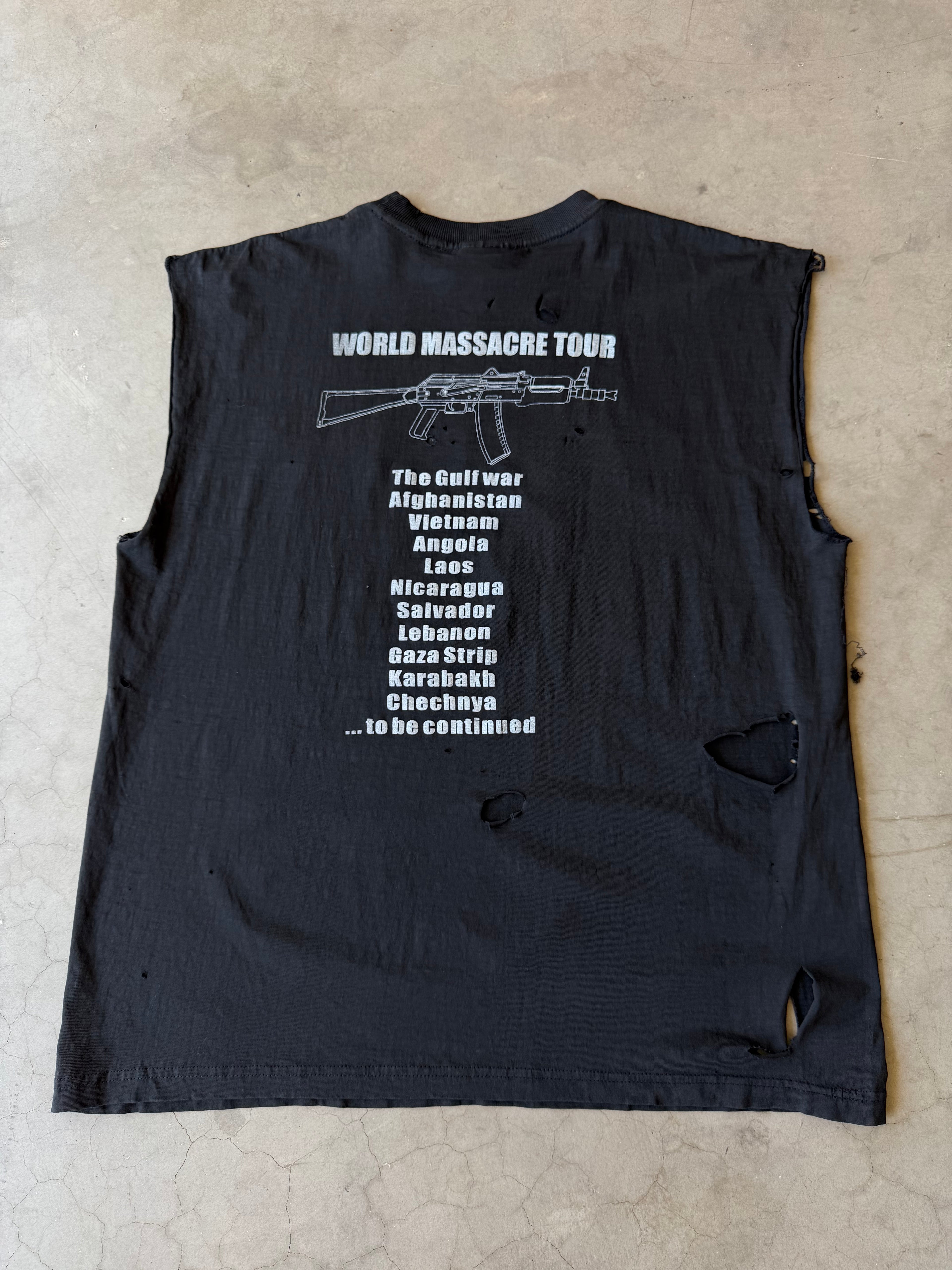 Early 2000s Distressed Kalashnikov AK-47 Tank Tee(XL)
