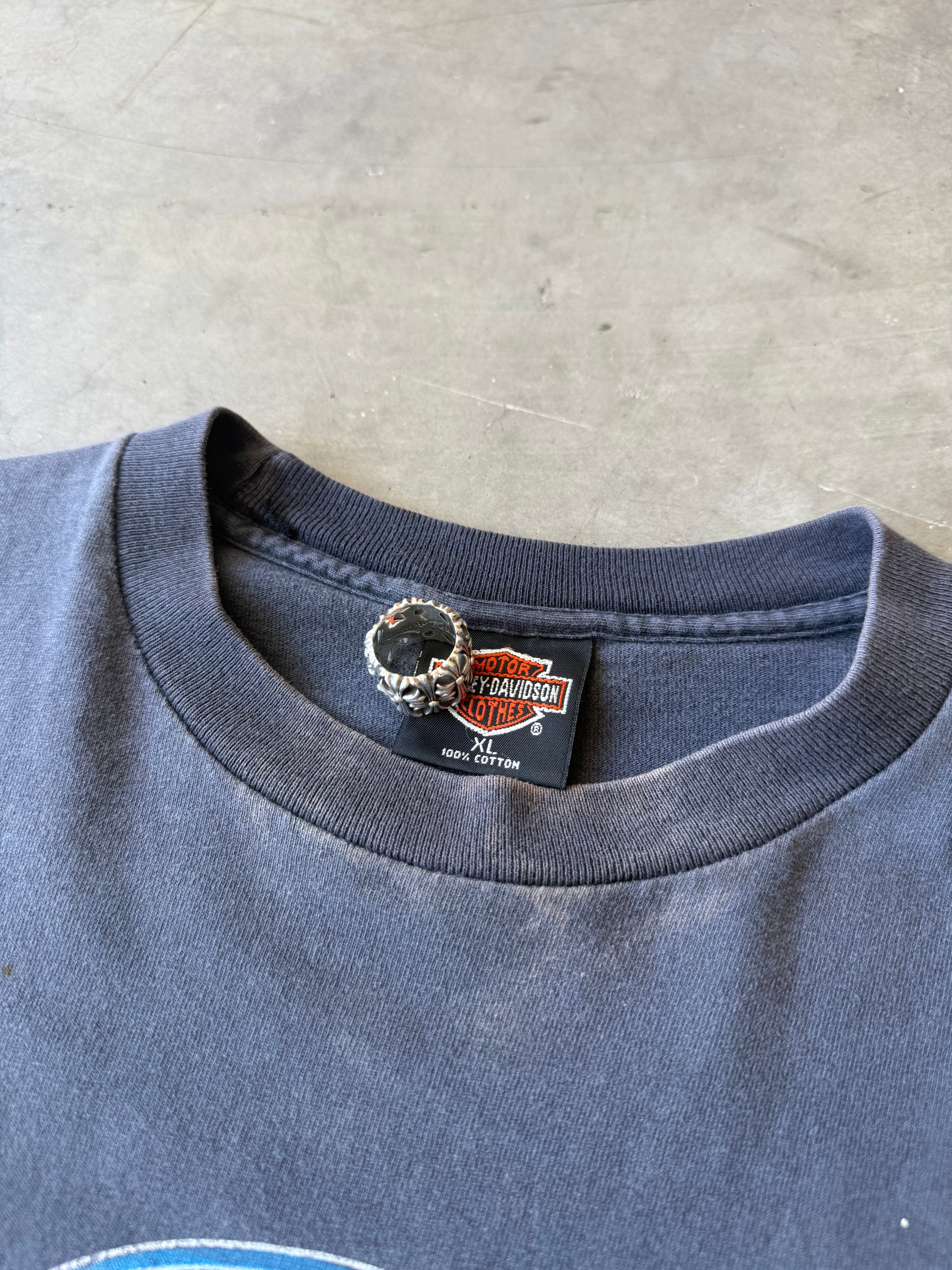 1990s Faded & Distressed Harley Davidson Fat Where it’s At(XL)