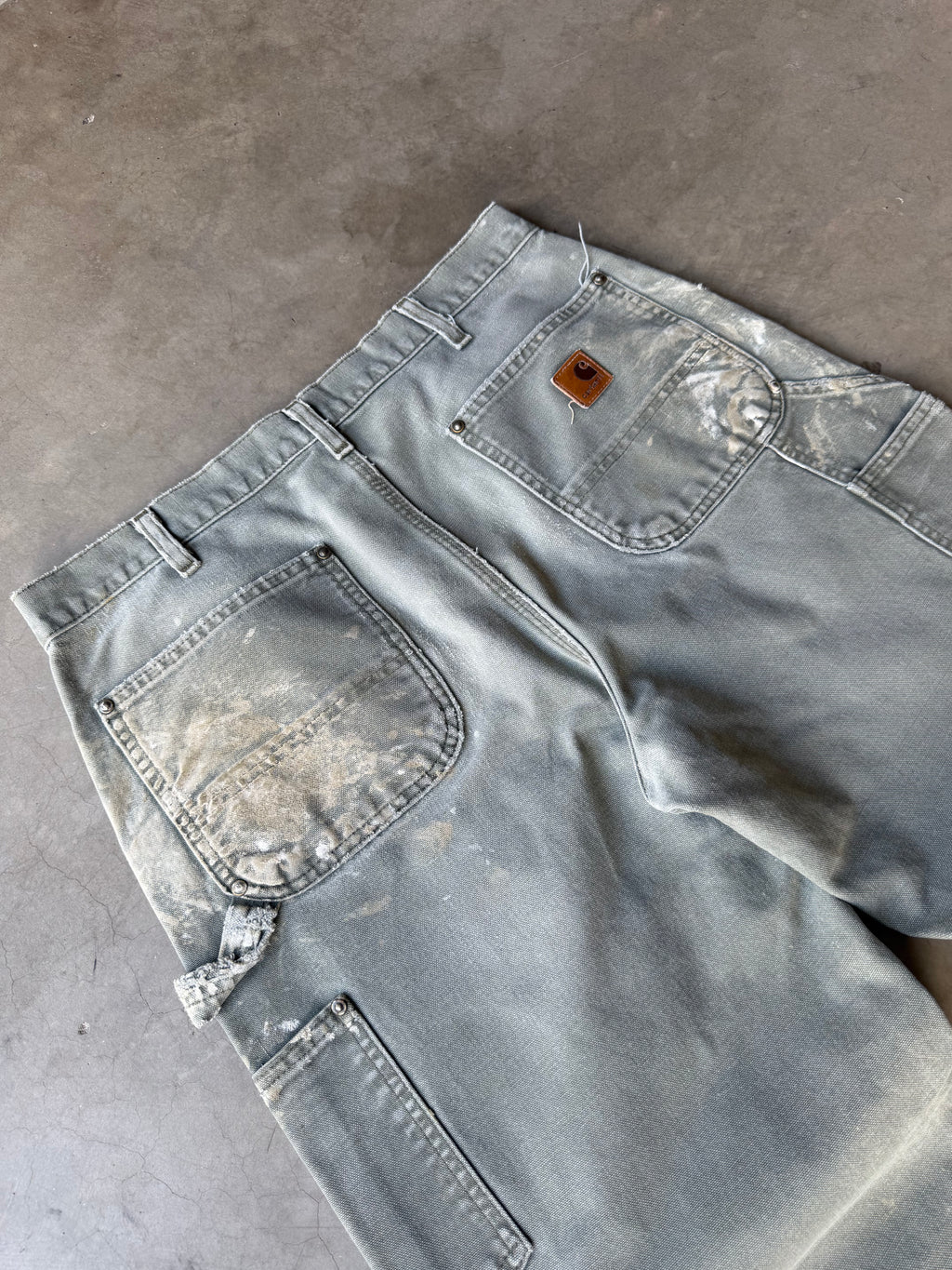 Extremely Painted & Distressed Carhartt Double Knee Pants(34x28)