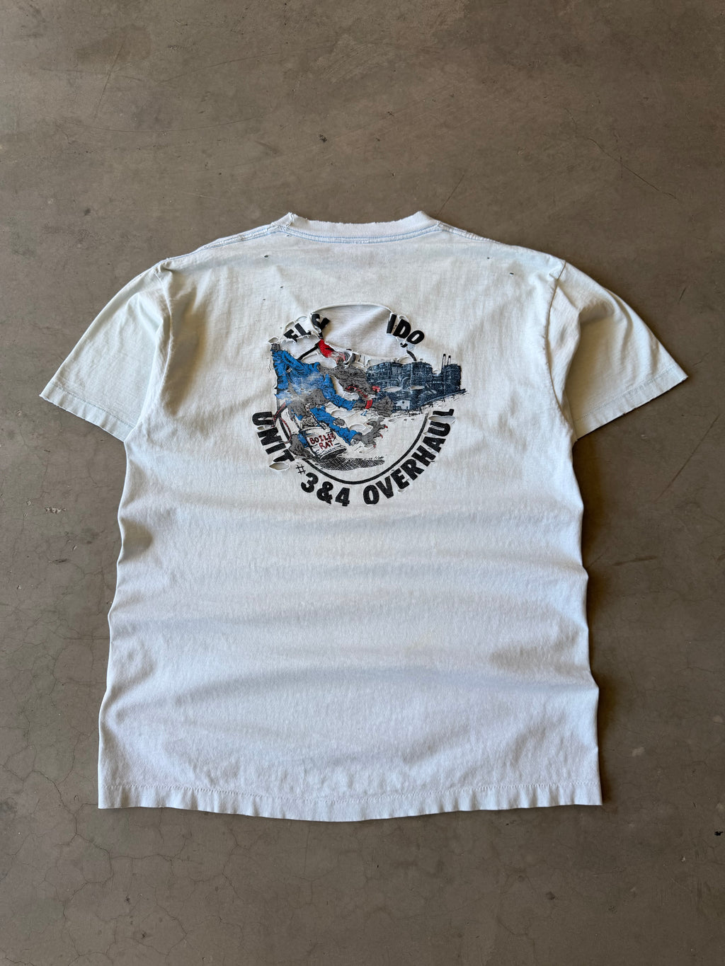 1990s Distressed Boiler Rat Tee(XL)