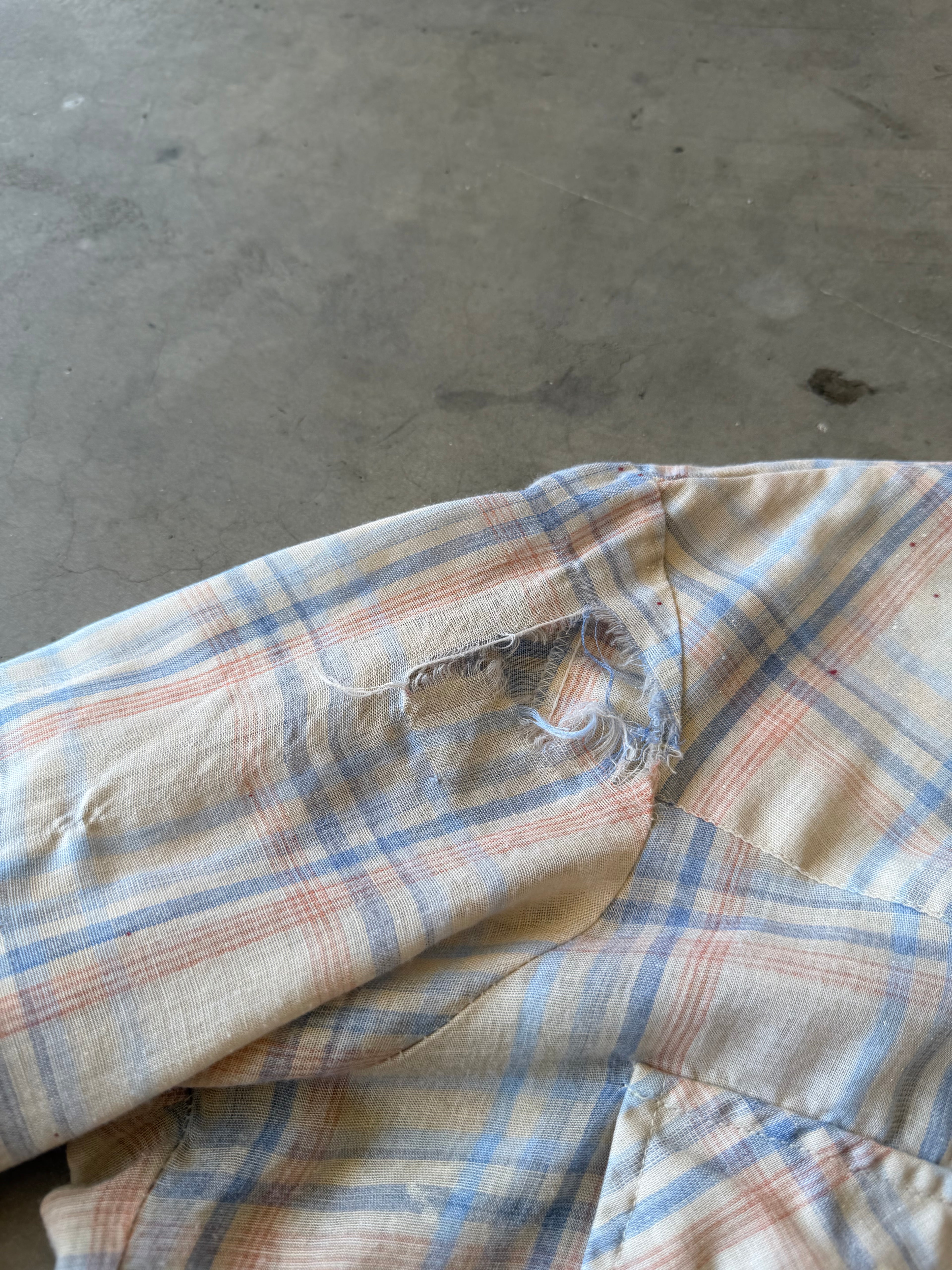 1990s Painted & Distressed Levi’s Button up(L)