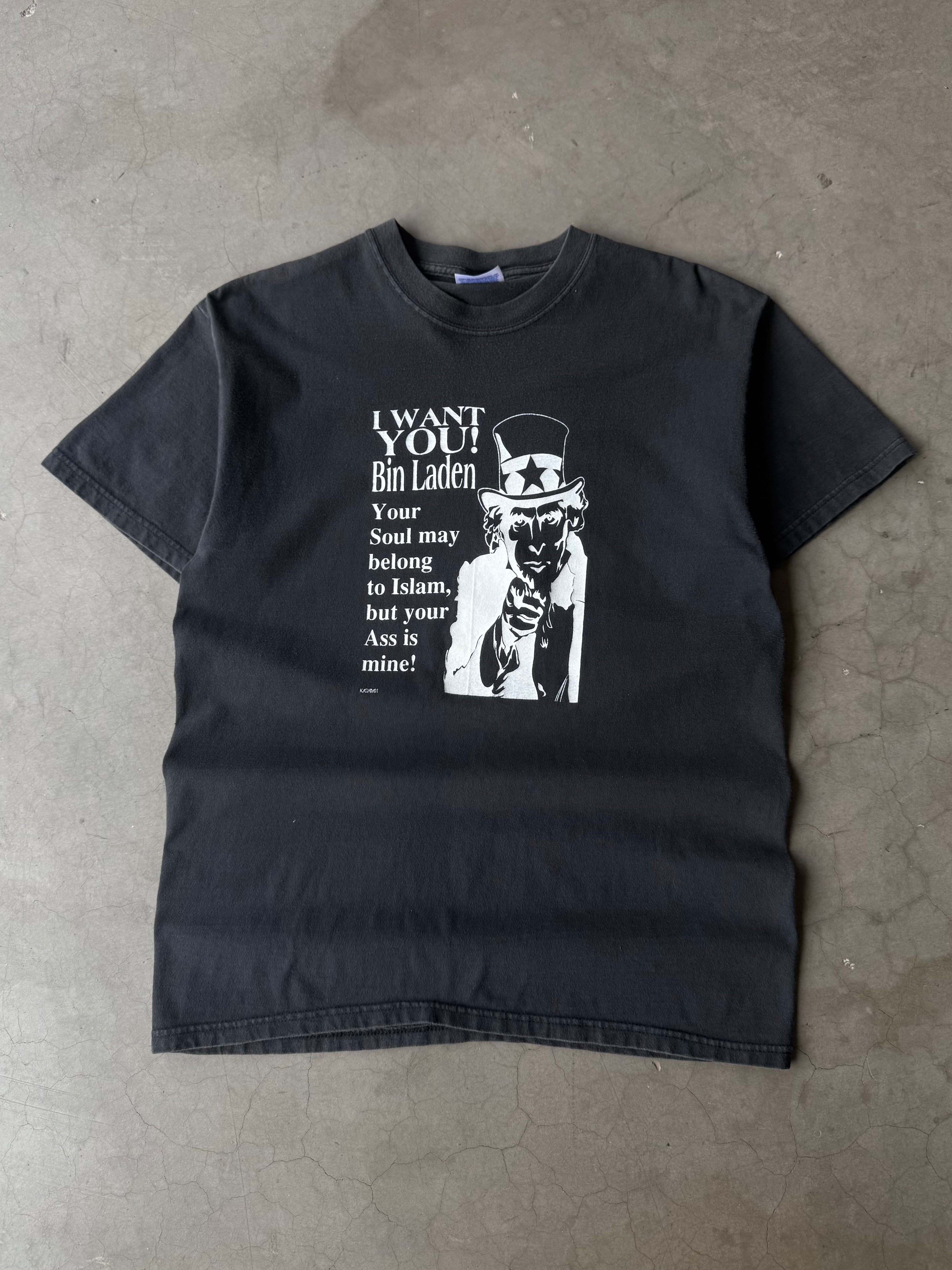 Early 2000s I Want You! Osama bin Laden Tee(M)