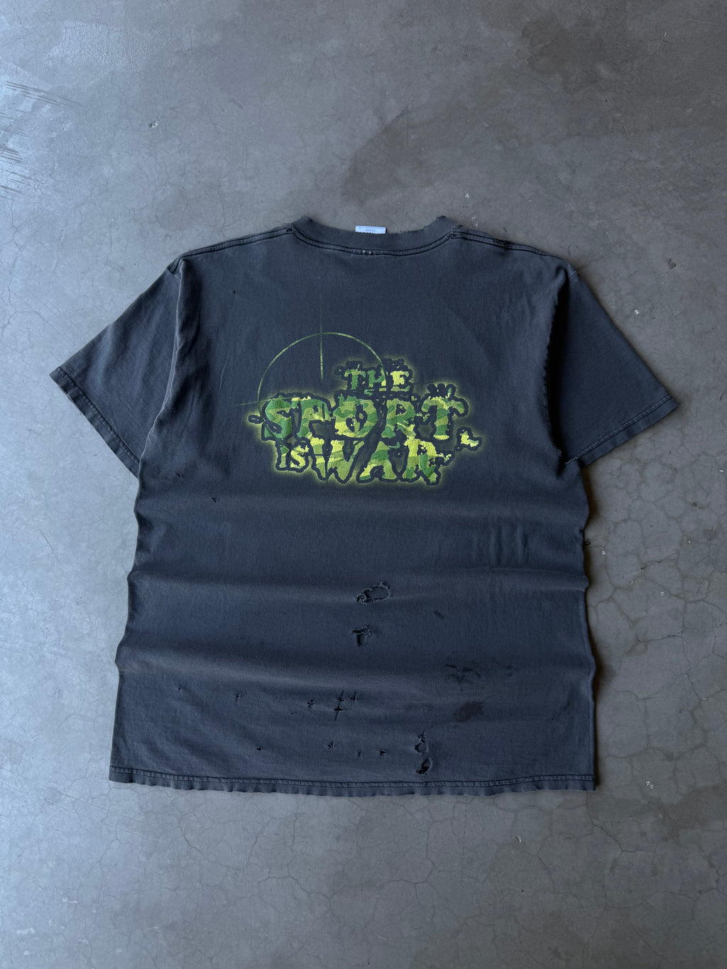 1990s Faded & Distressed Slayer The Sport is War Tee(XL)
