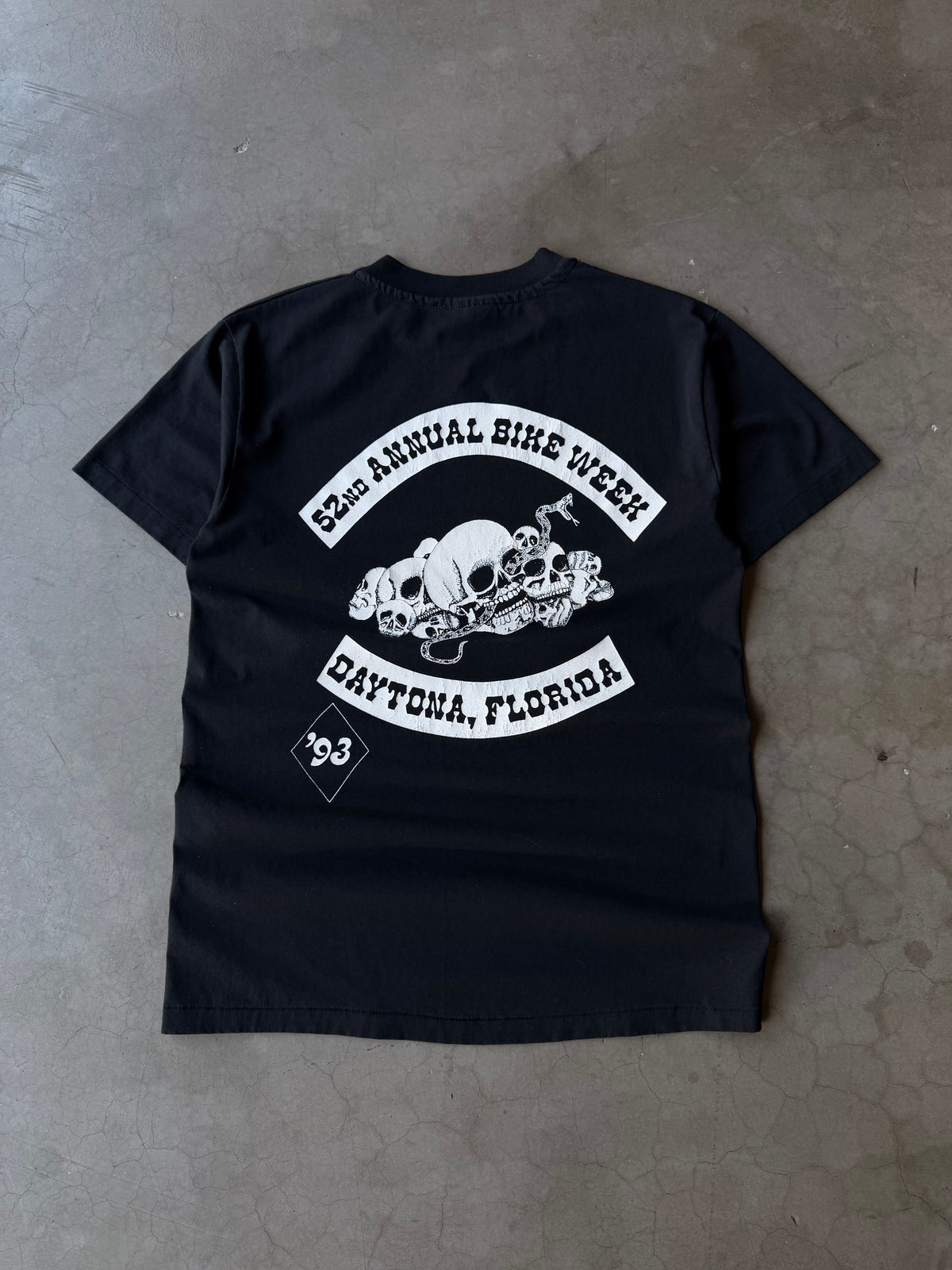 1990s Bike Week Skull Tee(M)