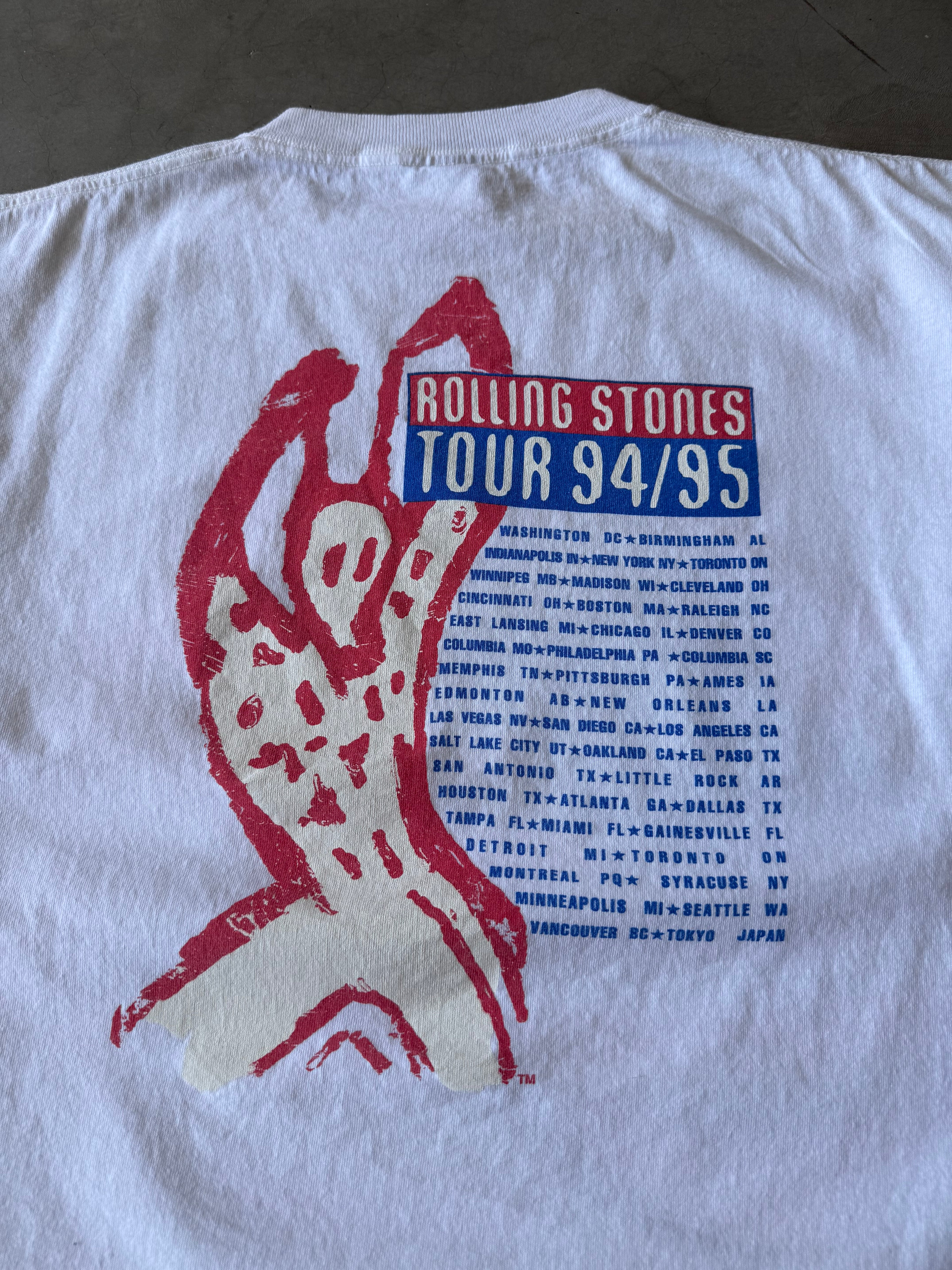 1990s Rolling Stones USA Flag Tour Tee(XL)