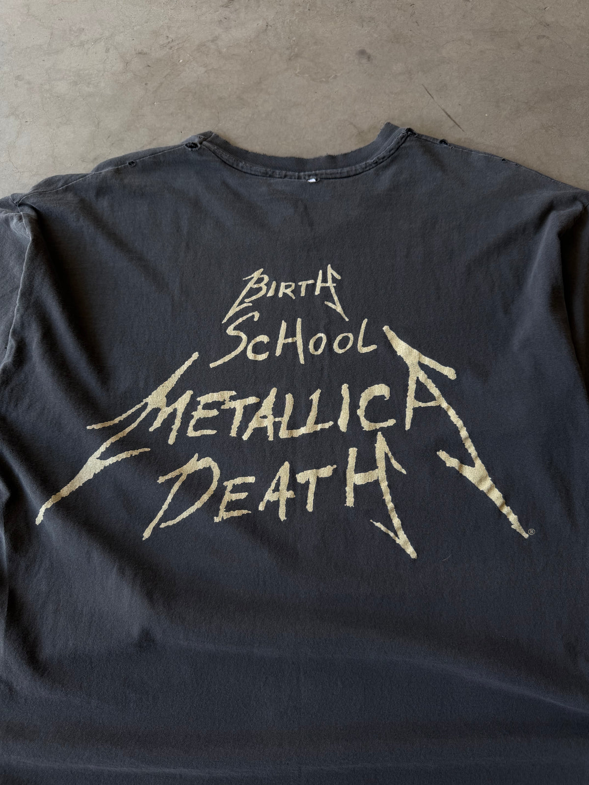 1990s Faded & Distressed Metallica Birth School Tee(XL)