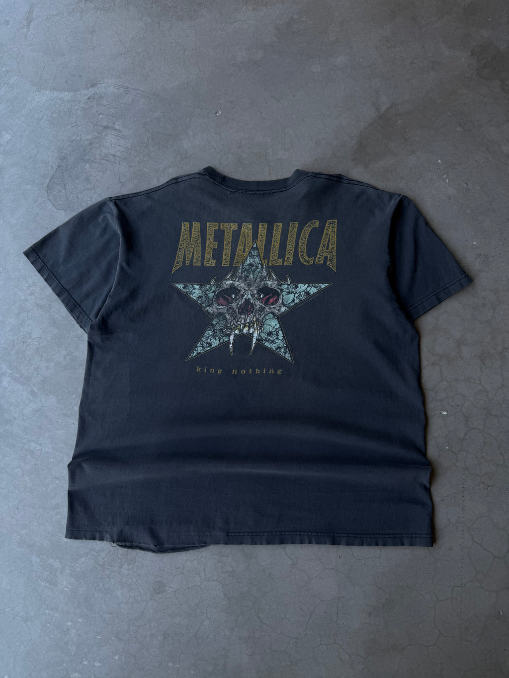 1990s Distressed Metallica Pushead King Nothing Tee(XL)
