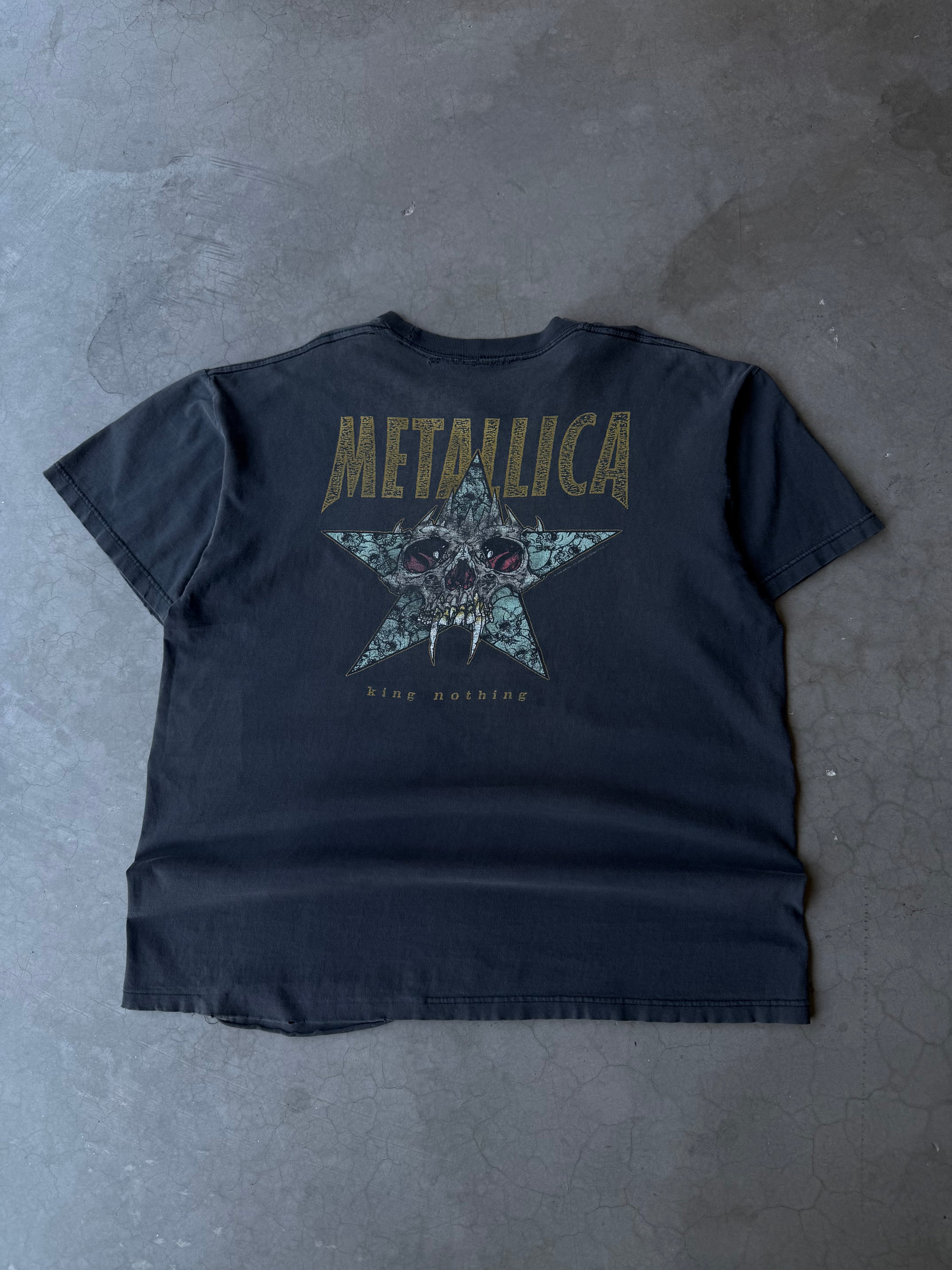1990s Distressed Metallica Pushead King Nothing Tee(XL)