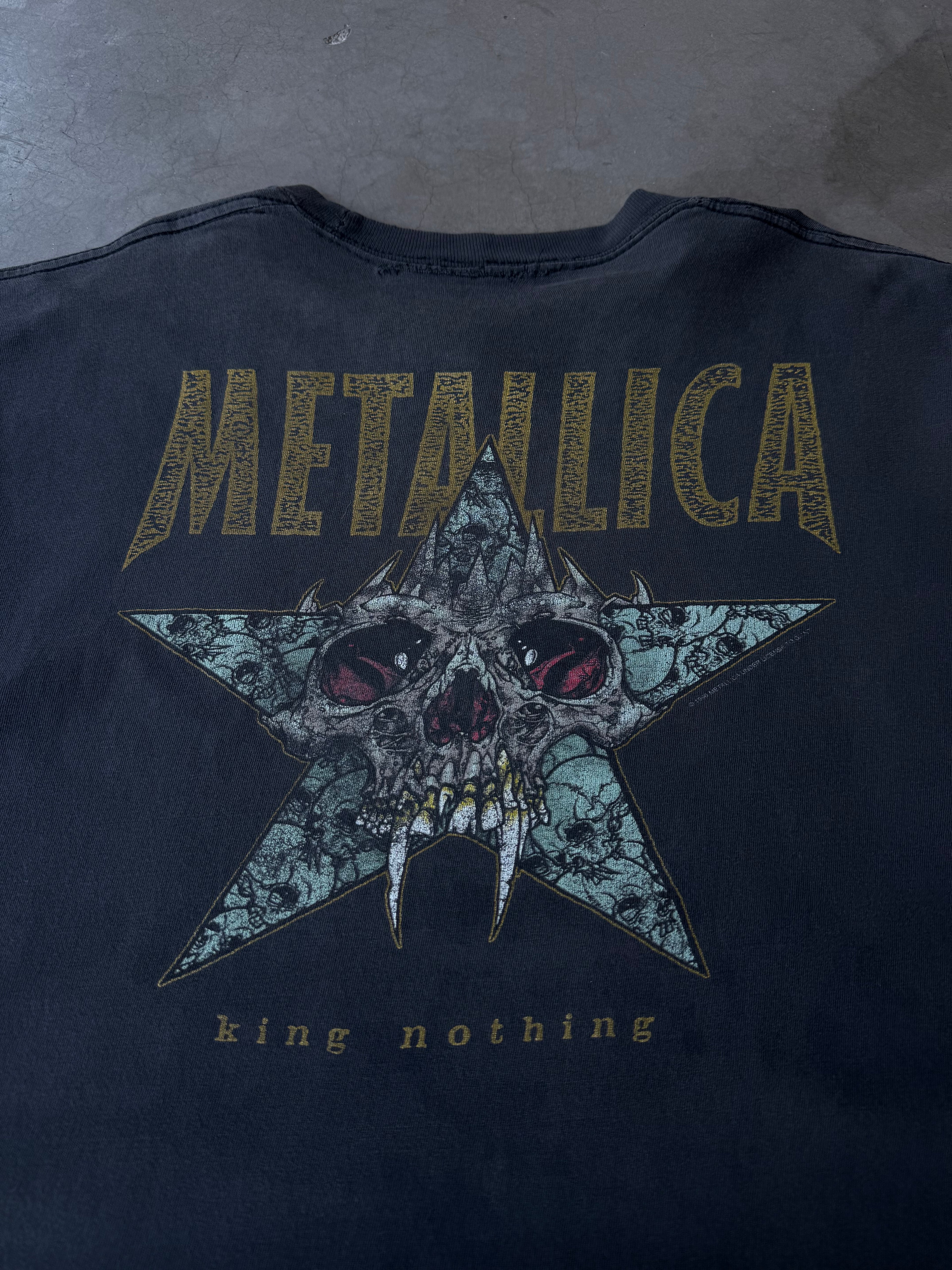 1990s Distressed Metallica Pushead King Nothing Tee(XL)