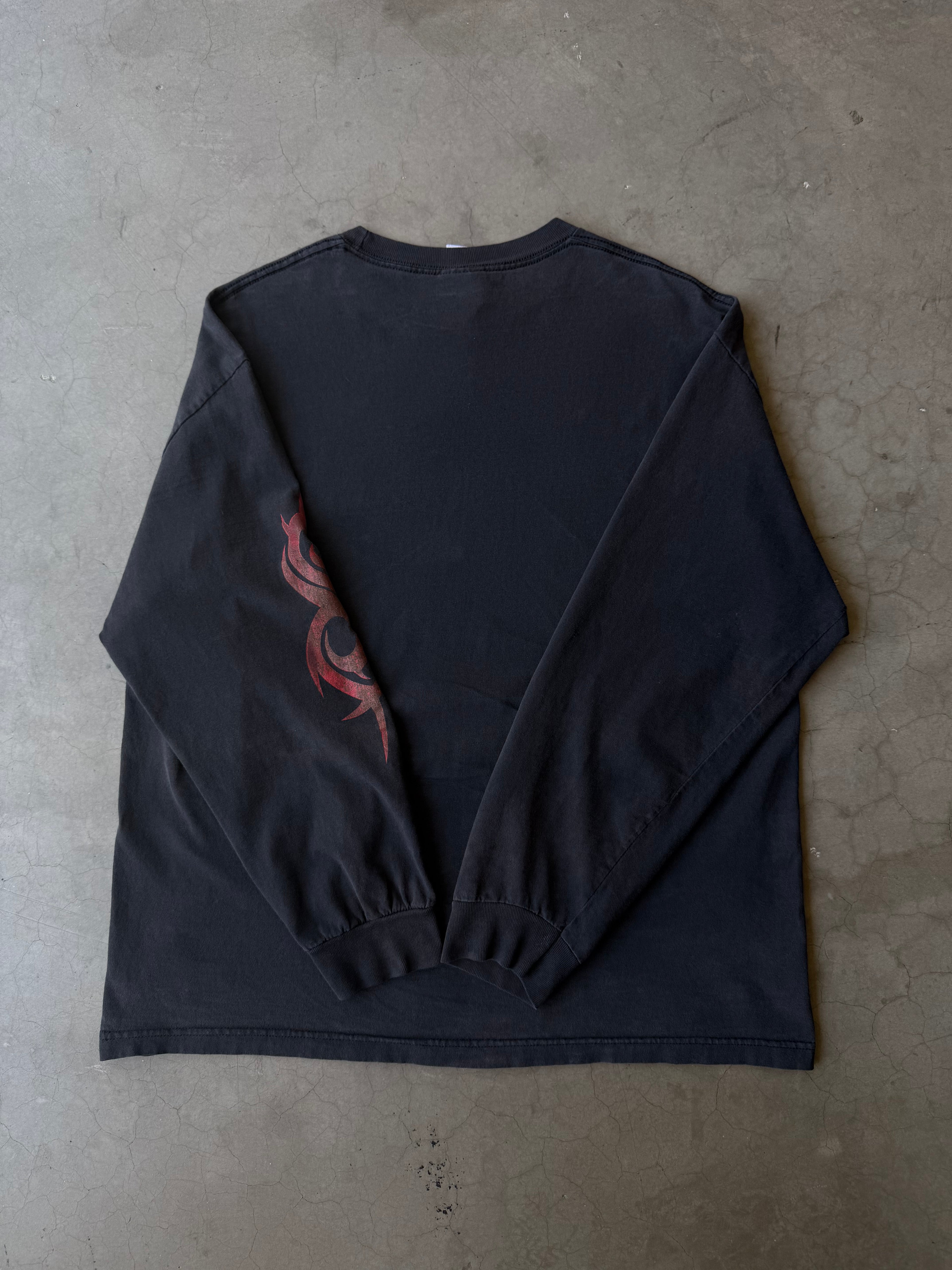 Early 2000s Lightly Faded Slipknot Long Sleeve Tee(XL)