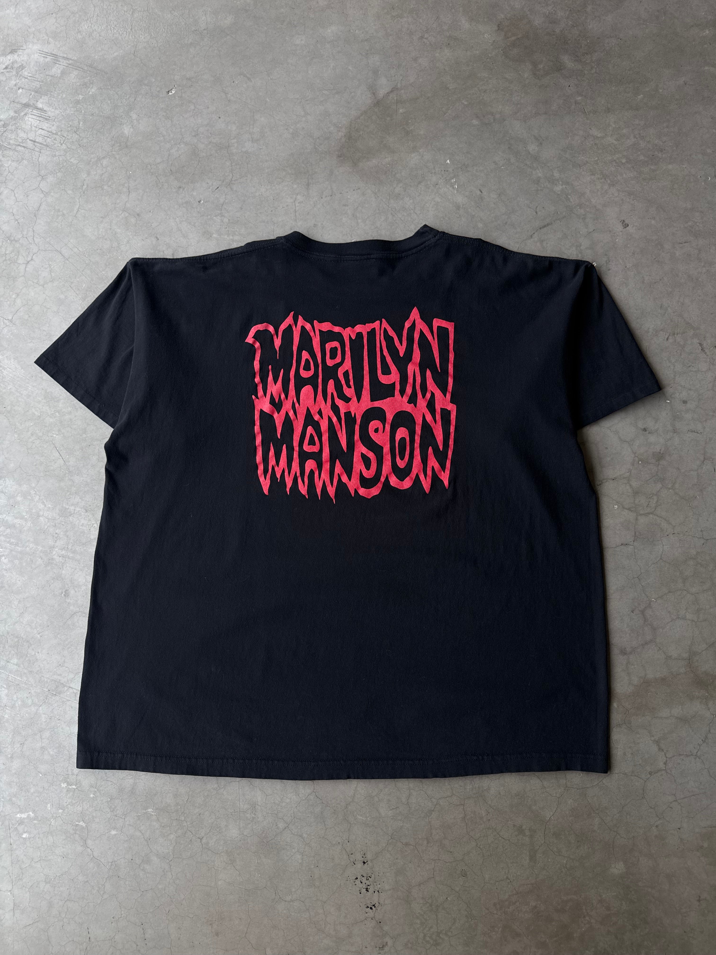 1990s Marilyn Manson The Satanic Army Tee(XXL)