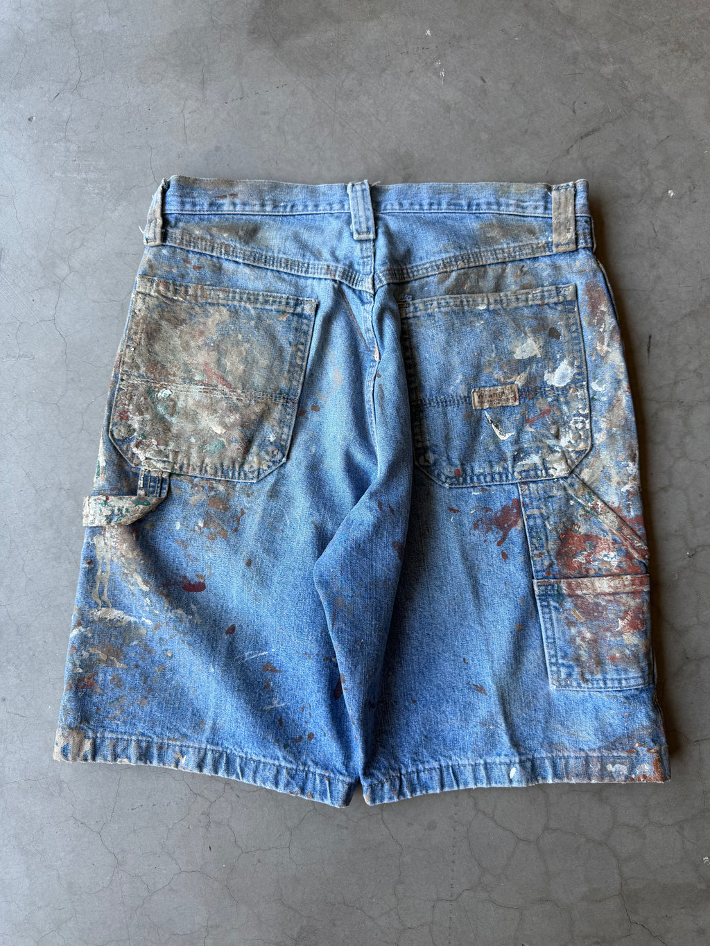 Extremely Painted Denim Wrangler Shorts(30)
