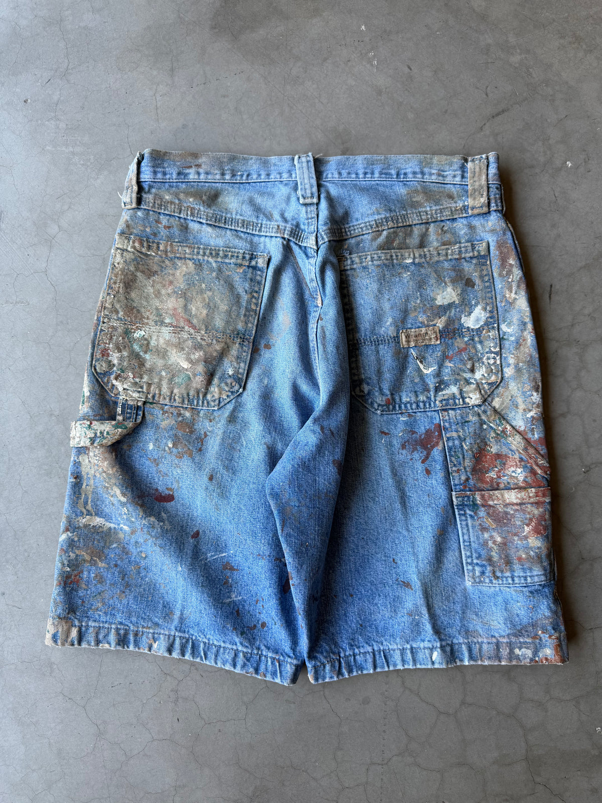 Extremely Painted Denim Wrangler Shorts(30)