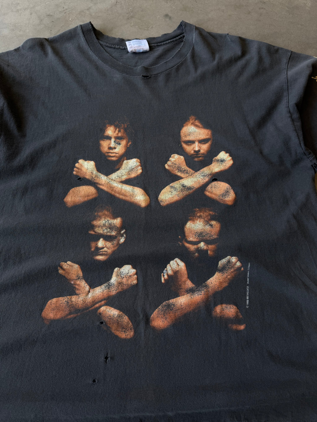 1990s Faded & Distressed Metallica Birth School Tee(XL)