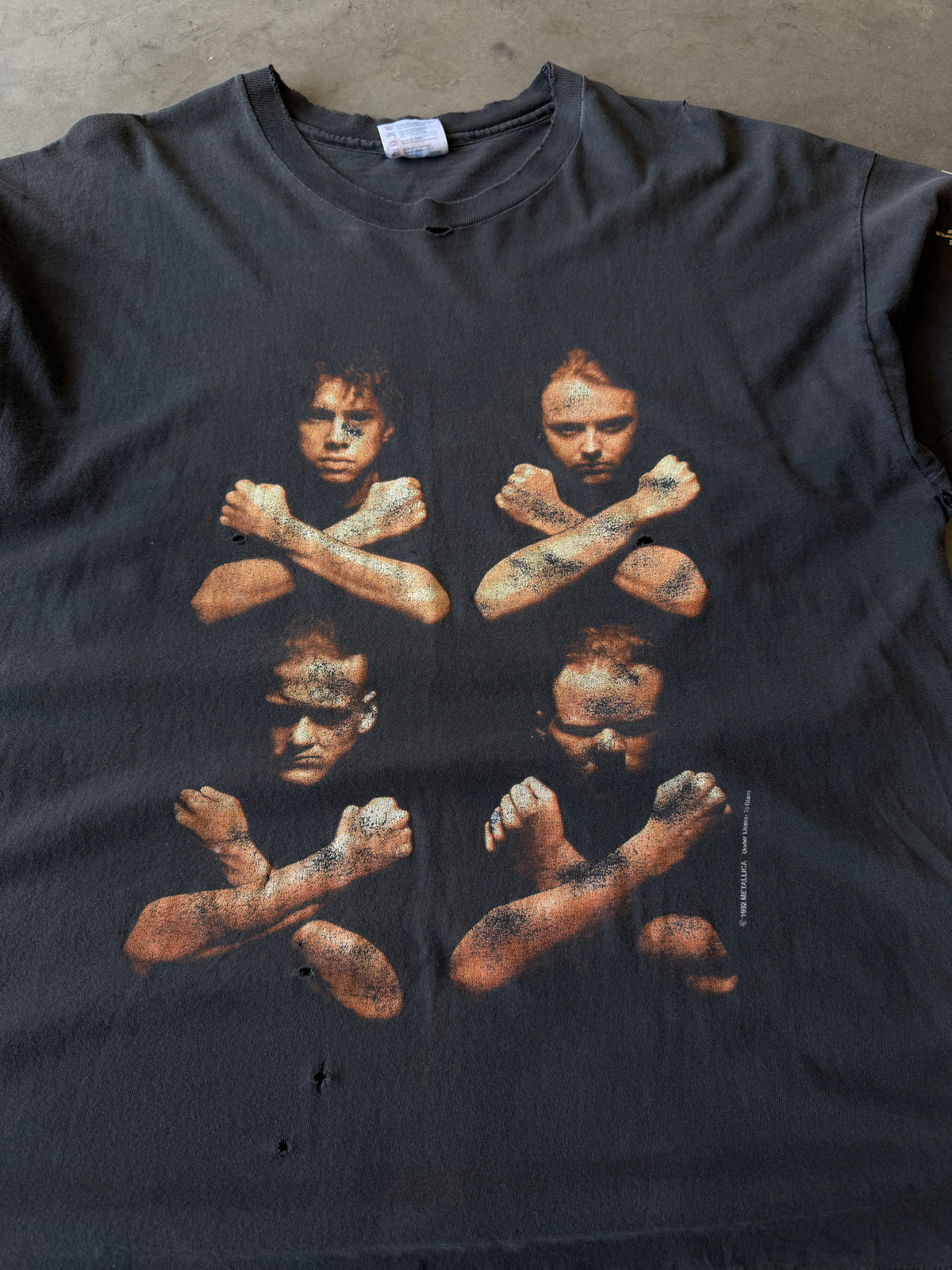 1990s Faded & Distressed Metallica Birth School Tee(XL)