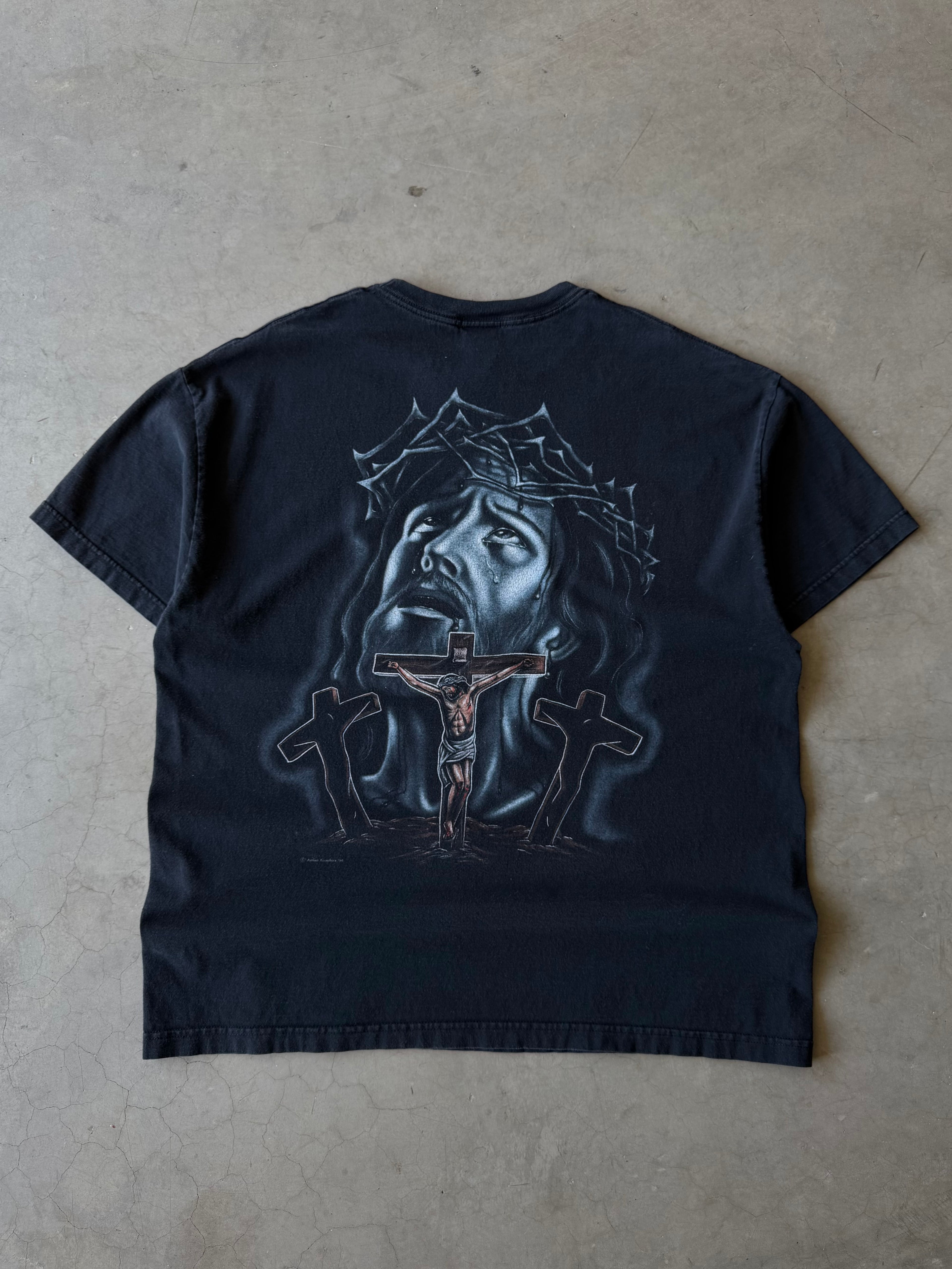 Early 2000s Jesus Prayer Hands Tee(XXL)